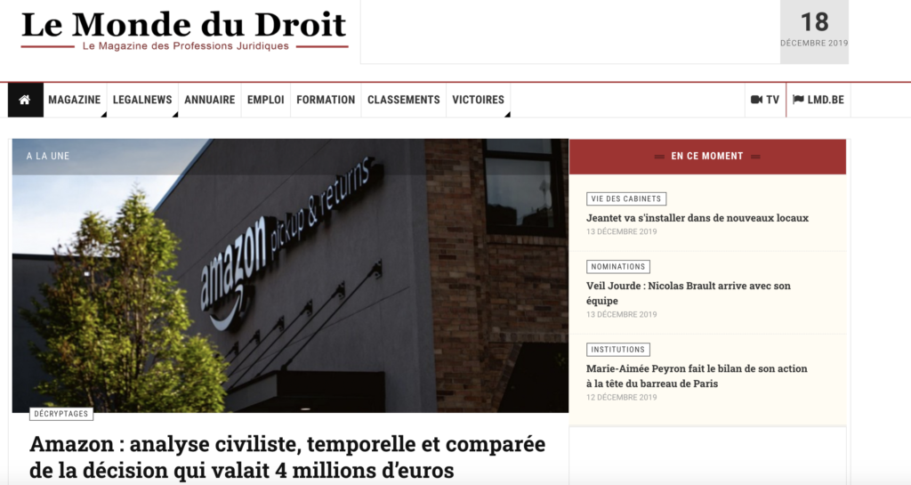 Le monde du droit